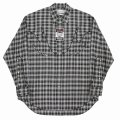 【40%OFF】DAIRIKU/Check Western Over Shirt（Black）［チェックウエスタンオーバーシャツ-24春夏］
