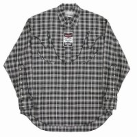 【30%OFF】DAIRIKU/Check Western Over Shirt（Black）［チェックウエスタンオーバーシャツ-24春夏］