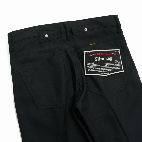 画像5: DAIRIKU/"Slim" Pressed Pants（Black）［"スリム"スタプレパンツ-24春夏］