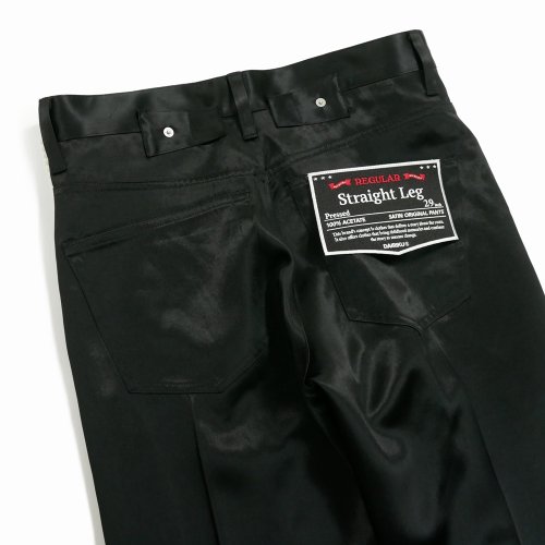 他の写真3: DAIRIKU/"Straight" Satin Pants（Black）［"ストレート"サテンパンツ-24春夏］