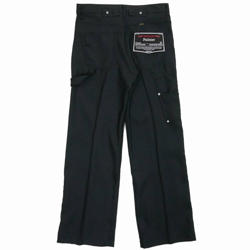 画像2: DAIRIKU/"Painter" Pressed Pants（Black）［"ペインター"スタプレパンツ-24秋冬］