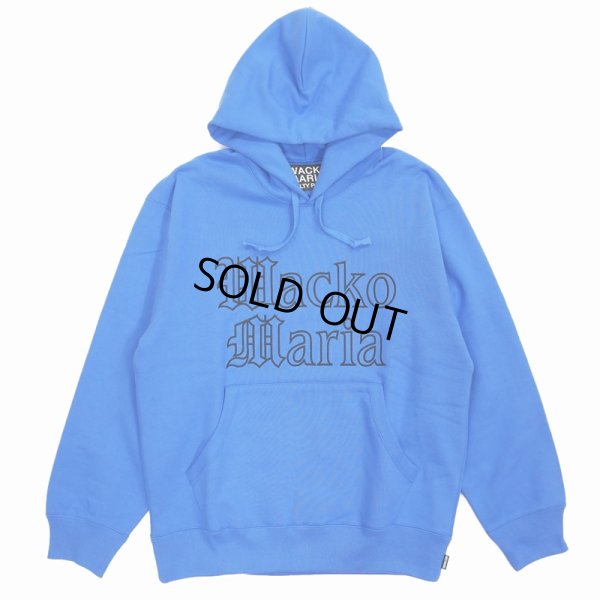 画像1: WACKO MARIA/HEAVY WEIGHT PULL OVER HOODED SWEAT SHIRT（BLUE）［プルオーバーパーカー-24春夏］