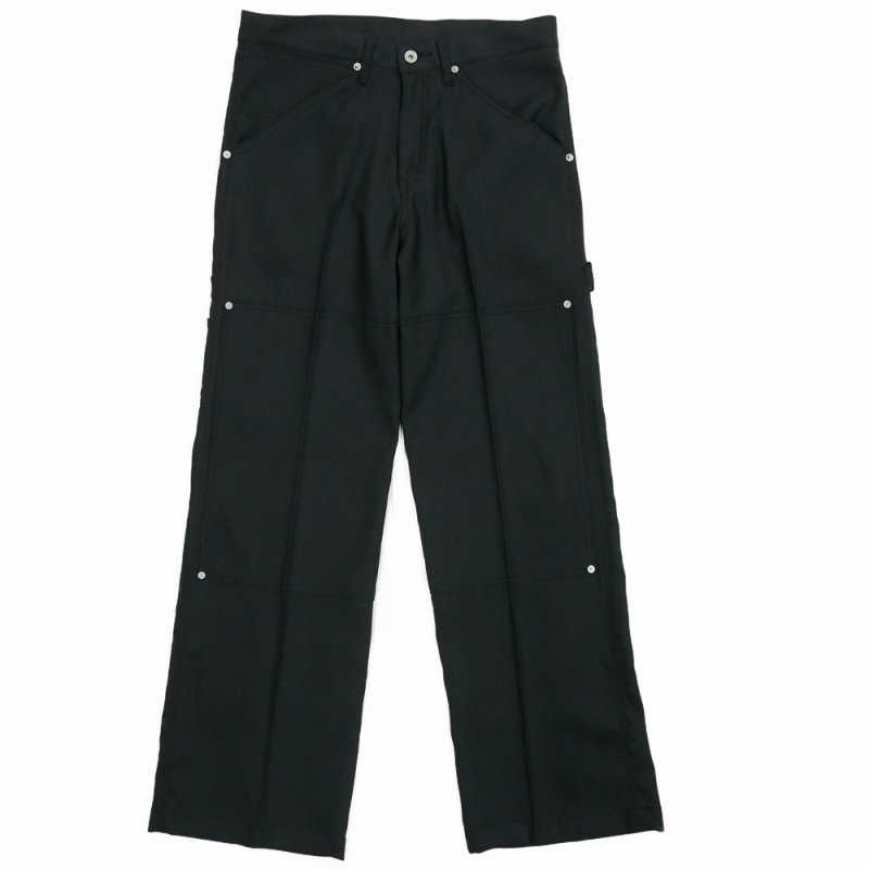 画像1: DAIRIKU/"Painter" Pressed Pants（Black）［"ペインター"スタプレパンツ-24秋冬］