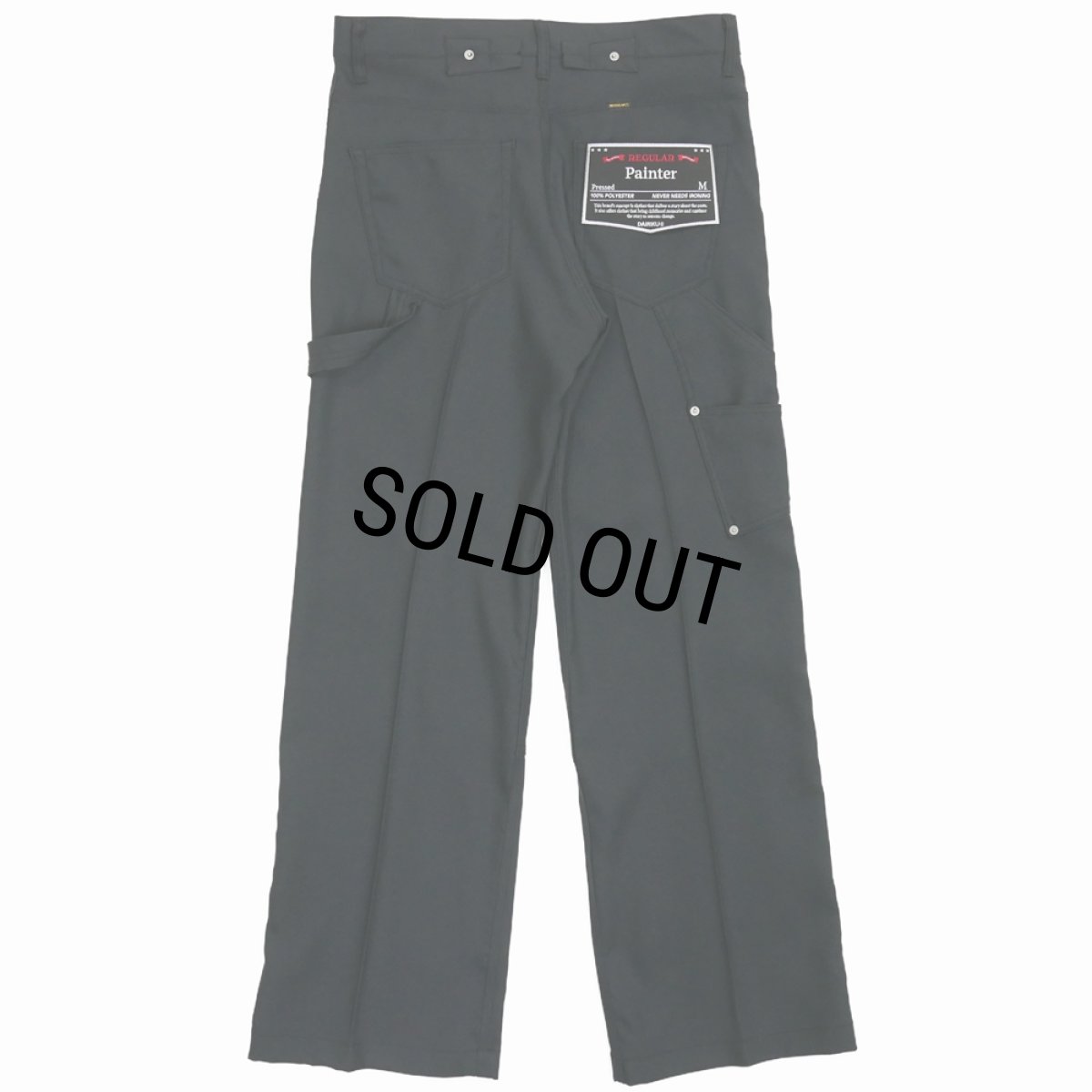 画像1: DAIRIKU/"Painter" Pressed Pants（Black）［"ペインター"スタプレパンツ-24秋冬］ (1)