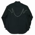 画像2: 【30%OFF】DAIRIKU/"J.Fox" Western Over Shirt（Black）［ウエスタンオーバーシャツ-24春夏］ (2)