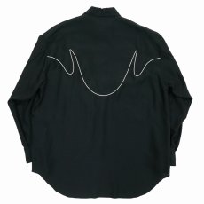 画像2: 【40%OFF】DAIRIKU/"J.Fox" Western Over Shirt（Black）［ウエスタンオーバーシャツ-24春夏］ (2)