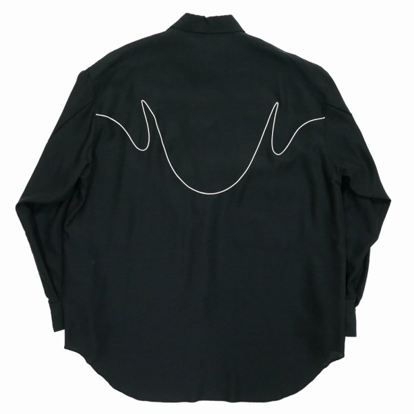 画像2: 【30%OFF】DAIRIKU/"J.Fox" Western Over Shirt（Black）［ウエスタンオーバーシャツ-24春夏］