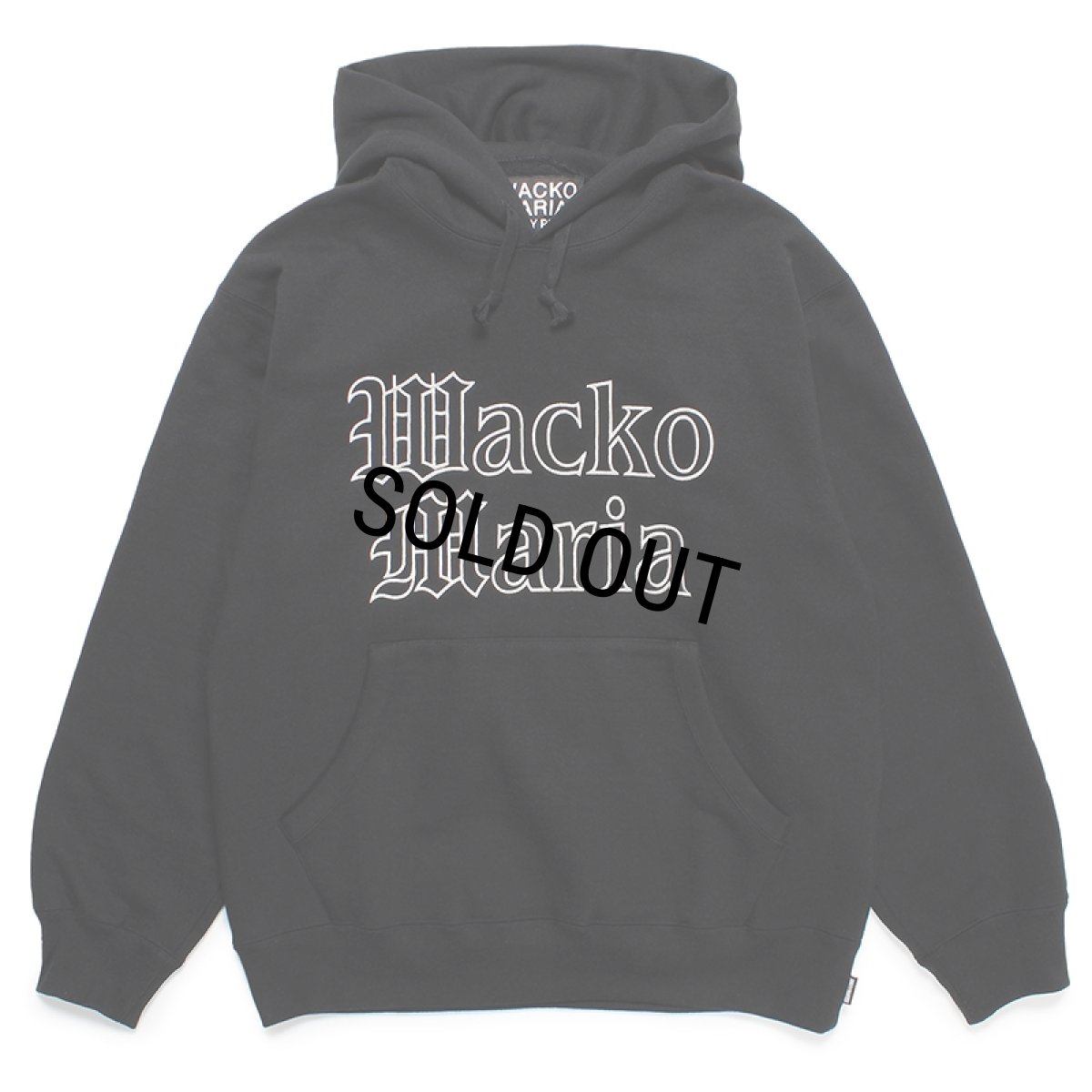 画像1: WACKO MARIA/HEAVY WEIGHT PULL OVER HOODED SWEAT SHIRT（BLACK）［プルオーバーパーカー-24春夏］ (1)