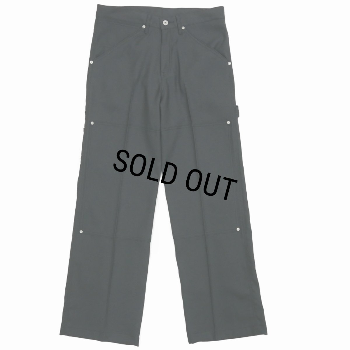 画像2: DAIRIKU/"Painter" Pressed Pants（Black）［"ペインター"スタプレパンツ-24秋冬］ (2)