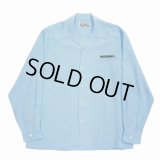 WACKO MARIA/50'S OPEN COLLAR SHIRT（BLUE）［50'Sオープンカラーシャツ-24春夏］