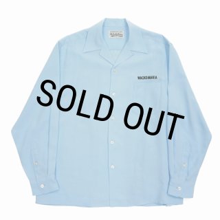 WACKO MARIA/50'S OPEN COLLAR SHIRT（BLUE）［50'Sオープンカラー