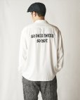 画像9: 【30%OFF】CALEE/EMBROIDERY OPEN COLLAR L/S SH（BLACK）［オープンカラーシャツ-24春夏］