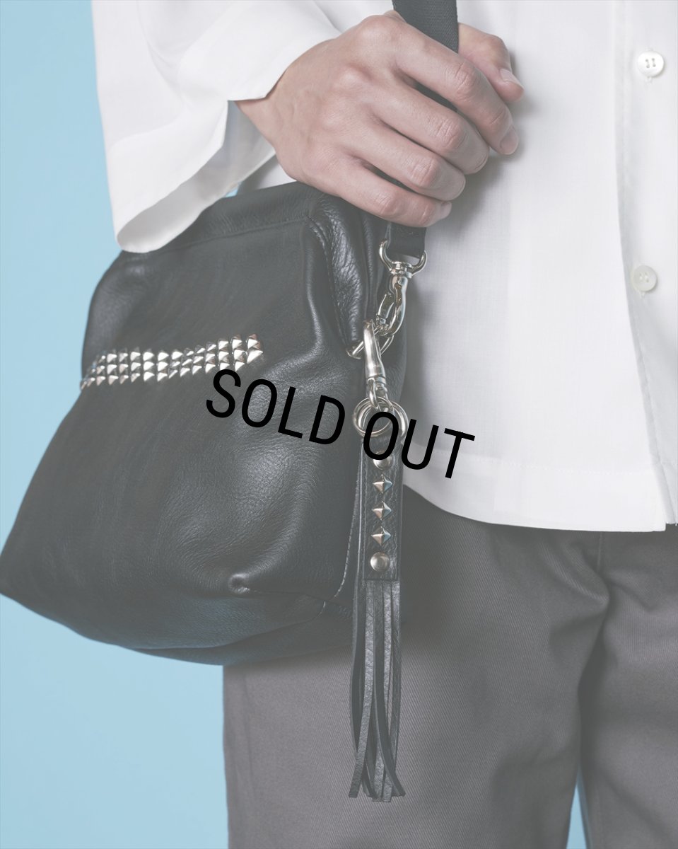 画像5: CALEE/STUDS LEATHER ASSORT KEY RING ＜TYPE I＞ A（BLACK/A）［スタッズレザーキーリング-24春夏］ (5)