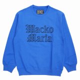 WACKO MARIA/HEAVY WEIGHT CREW NECK SWEAT SHIRT（BLUE）［クルーネックスウェット-24春夏］