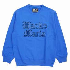 画像1: WACKO MARIA/HEAVY WEIGHT CREW NECK SWEAT SHIRT（BLUE）［クルーネックスウェット-24春夏］ (1)