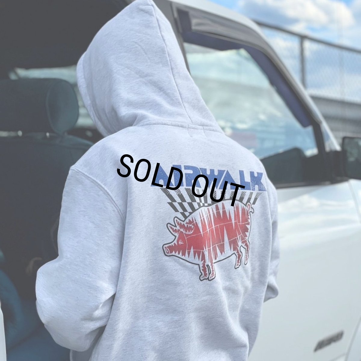 画像6: PORKCHOP/AIR PORK HOODIE（×AIRWALK CLASSICS）（ASH）［プルオーバーパーカー-24春夏］ (6)