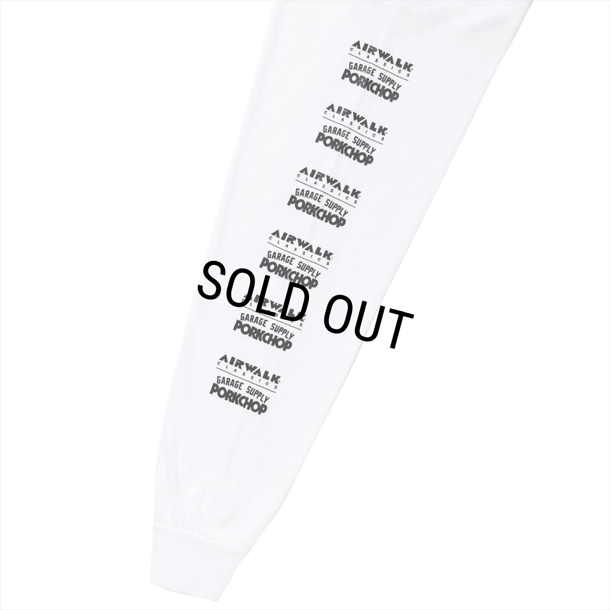 画像3: PORKCHOP/AP SKELETON L/S TEE（×AIRWALK CLASSICS）（WHITE）［プリント長袖T-24春夏］ (3)