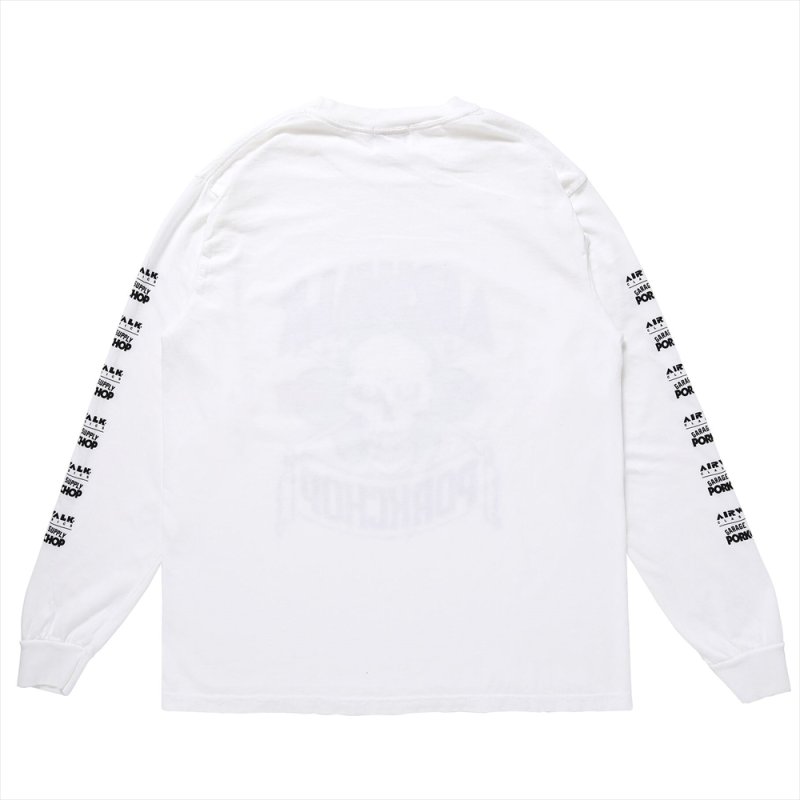 画像2: PORKCHOP/AP SKELETON L/S TEE（×AIRWALK CLASSICS）（WHITE）［プリント長袖T-24春夏］