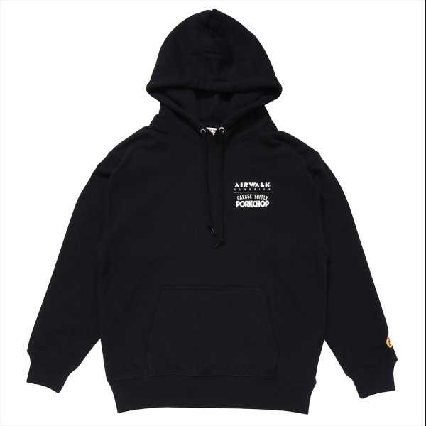 画像2: PORKCHOP/AIR PORK HOODIE（×AIRWALK CLASSICS）（BLACK）［プルオーバーパーカー-24春夏］