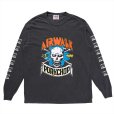 画像1: PORKCHOP/AP SKELETON L/S TEE（×AIRWALK CLASSICS）（ASH BLACK）［プリント長袖T-24春夏］ (1)