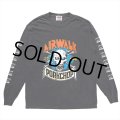 PORKCHOP/AP SKELETON L/S TEE（×AIRWALK CLASSICS）（ASH BLACK）［プリント長袖T-24春夏］
