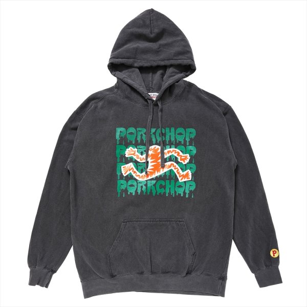 画像1: PORKCHOP/AP OLLIEMAN HOOIDE（×AIRWALK CLASSICS）（ASH BLACK）［プルオーバーパーカー-24春夏］