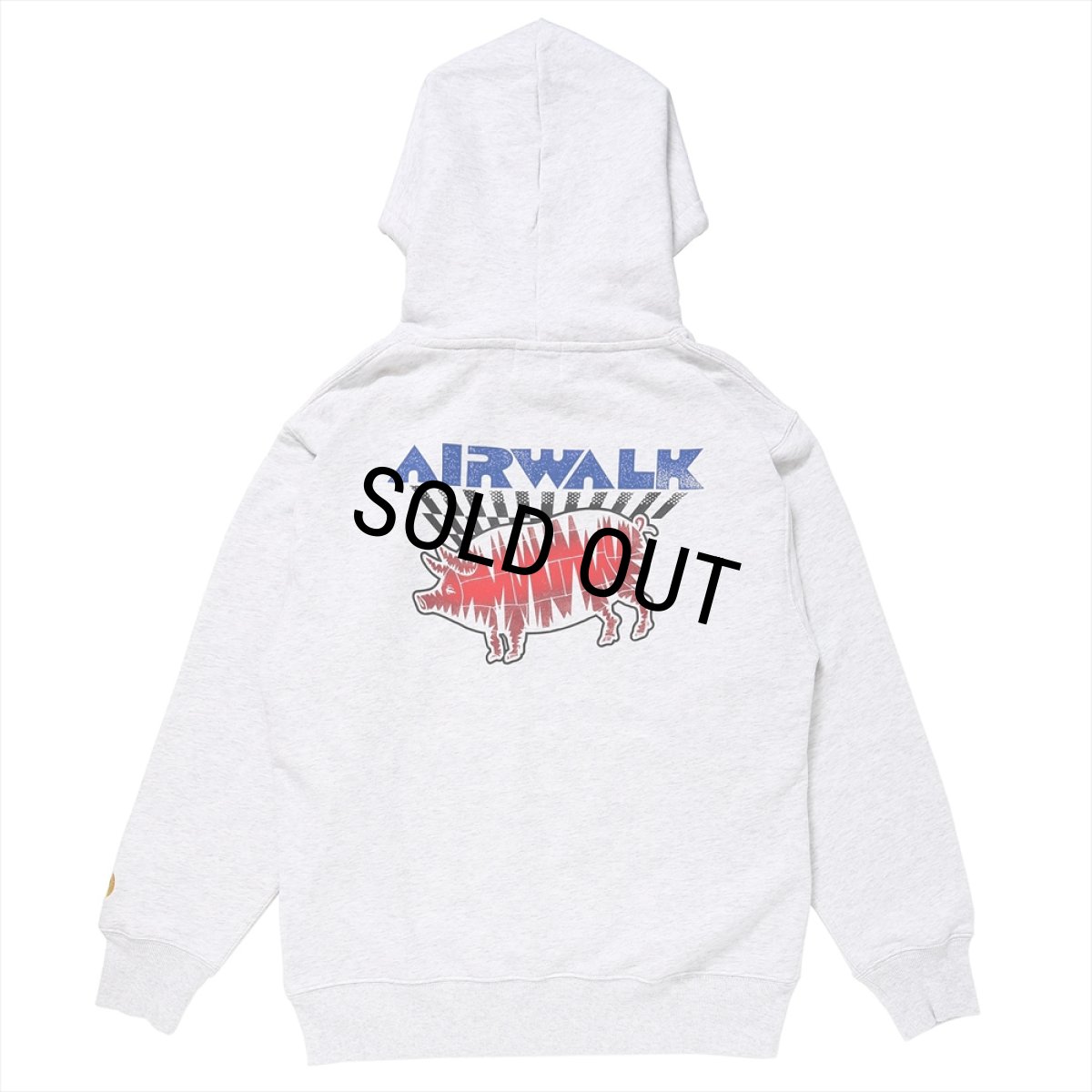 画像1: PORKCHOP/AIR PORK HOODIE（×AIRWALK CLASSICS）（ASH）［プルオーバーパーカー-24春夏］ (1)