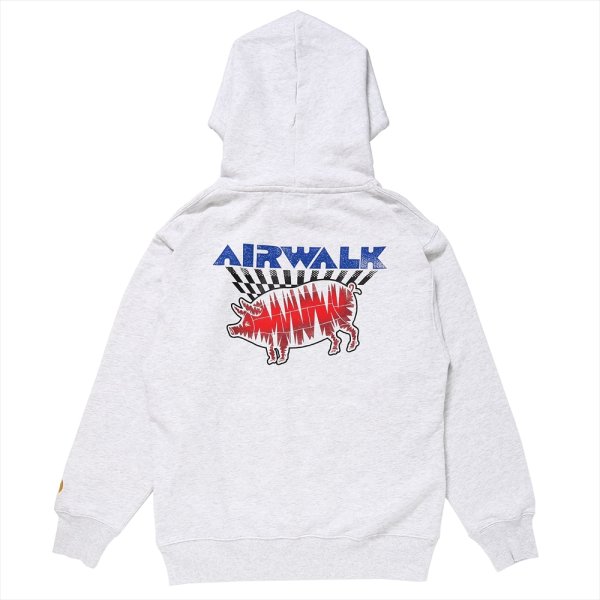 画像1: PORKCHOP/AIR PORK HOODIE（×AIRWALK CLASSICS）（ASH）［プルオーバーパーカー-24春夏］