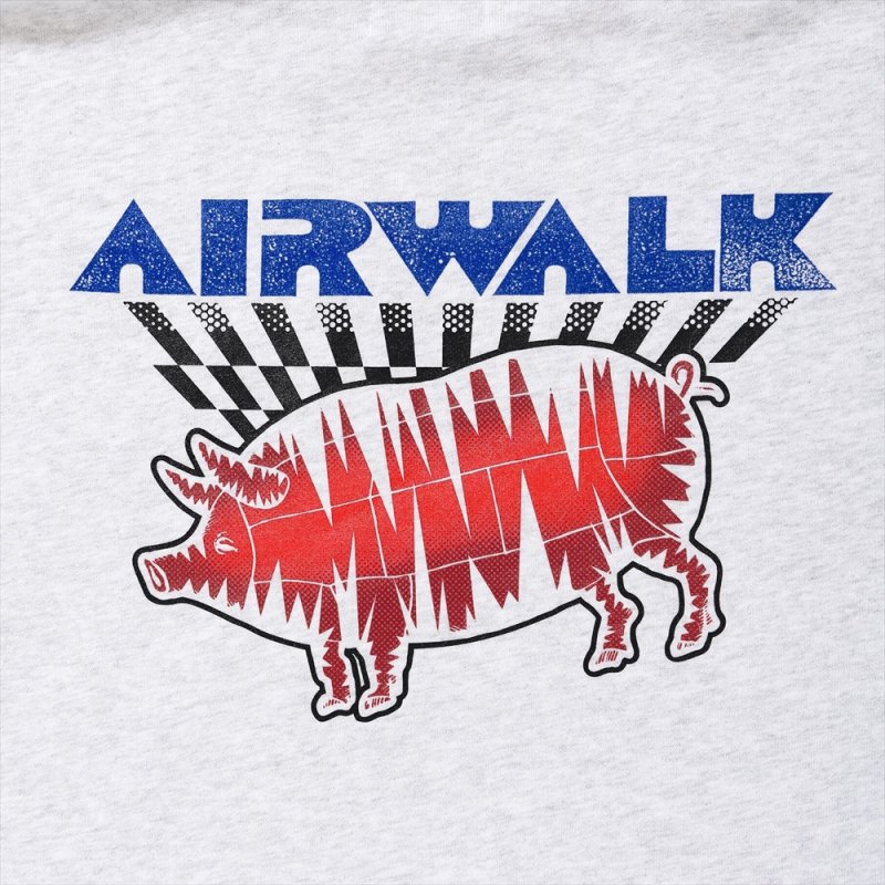 画像3: PORKCHOP/AIR PORK HOODIE（×AIRWALK CLASSICS）（ASH）［プルオーバーパーカー-24春夏］