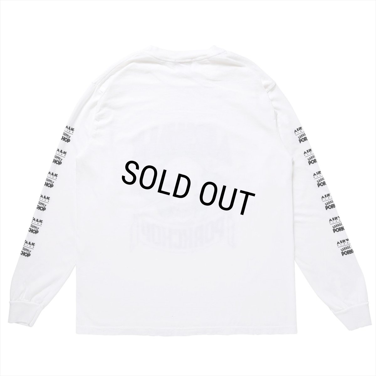 画像2: PORKCHOP/AP SKELETON L/S TEE（×AIRWALK CLASSICS）（WHITE）［プリント長袖T-24春夏］ (2)