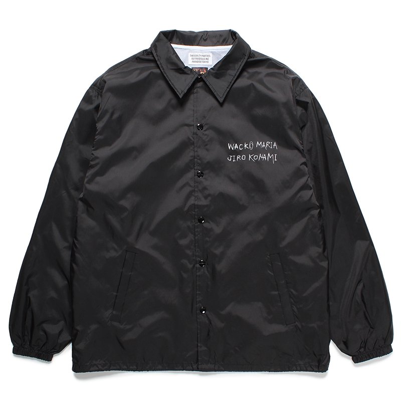 画像1: WACKO MARIA/JIRO KONAMI / COACH JACKET（BLACK）［コーチJKT-24春夏］