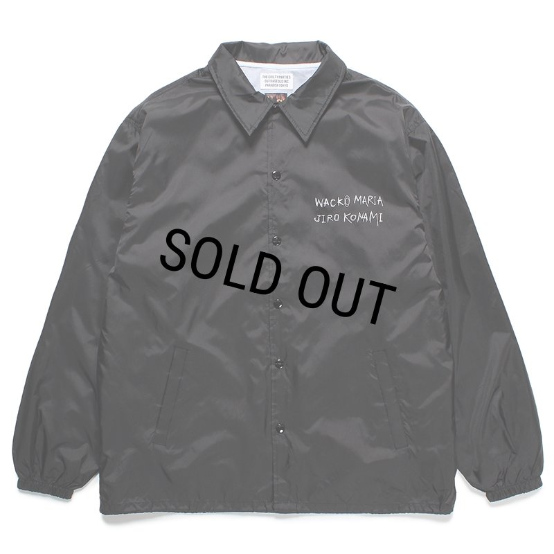 WACKO MARIA/JIRO KONAMI / COACH JACKET（BLACK）［コーチJKT-24春夏