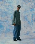 画像2: COOTIE PRODUCTIONS/Garment Dyed Ripstop Check L/S Shirt（Green）［チェックシャツ-24春夏］ (2)