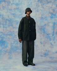画像4: COOTIE PRODUCTIONS/Garment Dyed Ripstop Check Easy Pants（Black）［チェックイージーパンツ-24春夏］ (4)
