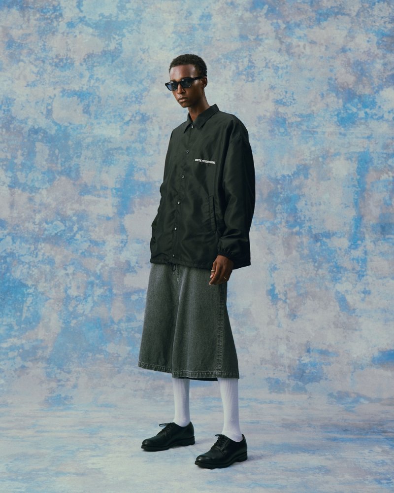 画像2: COOTIE PRODUCTIONS/5 Pocket Baggy Denim Easy Shorts（Black Hard Wash）［バギーデニムイージーショーツ-24春夏］