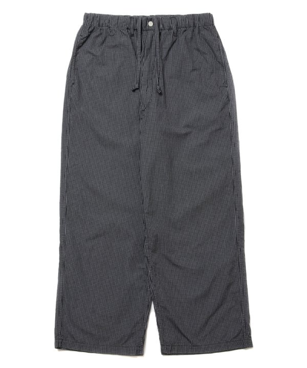 画像1: COOTIE PRODUCTIONS/Garment Dyed Ripstop Check Easy Pants（Black）［チェックイージーパンツ-24春夏］