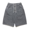 画像1: COOTIE PRODUCTIONS/5 Pocket Baggy Denim Easy Shorts（Black Hard Wash）［バギーデニムイージーショーツ-24春夏］ (1)