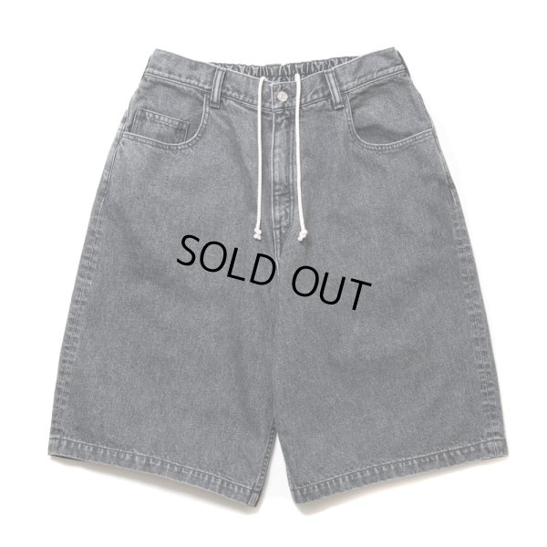 画像1: COOTIE PRODUCTIONS/5 Pocket Baggy Denim Easy Shorts（Black Hard Wash）［バギーデニムイージーショーツ-24春夏］
