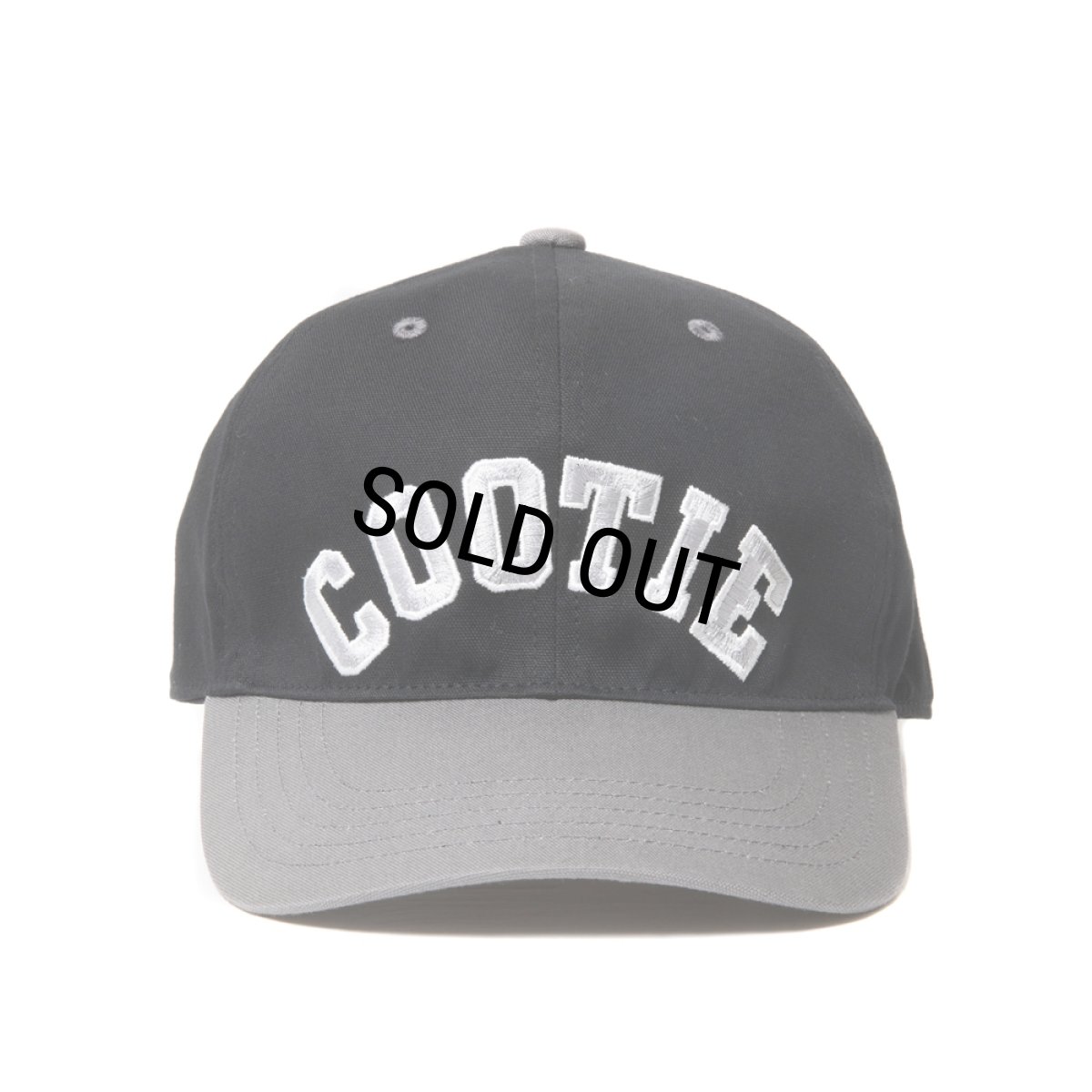 画像1: COOTIE PRODUCTIONS/Cotton OX 6 Panel Cap（Black/Gray）［6パネルキャップ-24春夏］ (1)