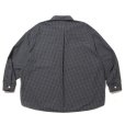 画像2: COOTIE PRODUCTIONS/Garment Dyed Ripstop Check L/S Shirt（Black）［チェックシャツ-24春夏］ (2)