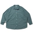 画像1: COOTIE PRODUCTIONS/Garment Dyed Ripstop Check L/S Shirt（Green）［チェックシャツ-24春夏］ (1)