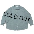 COOTIE PRODUCTIONS/Garment Dyed Ripstop Check L/S Shirt（Green）［チェックシャツ-24春夏］