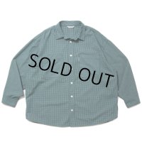 COOTIE PRODUCTIONS/Garment Dyed Ripstop Check L/S Shirt（Green）［チェックシャツ-24春夏］