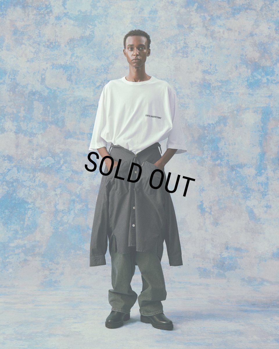 画像5: COOTIE PRODUCTIONS/Garment Dyed Ripstop Check L/S Shirt（Black）［チェックシャツ-24春夏］ (5)