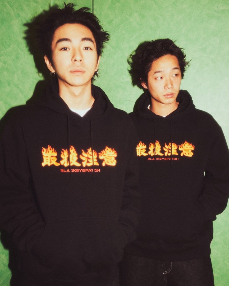 画像3: BlackEyePatch/HWC FLAME LOGO HOODIE（BLACK）