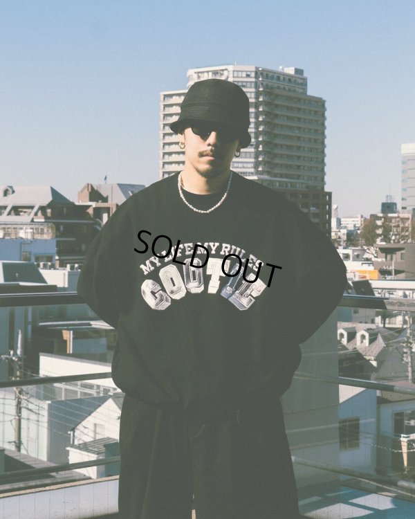 画像4: COOTIE PRODUCTIONS/Open End Yarn Print Sweat Crew（Black）［スウェットクルー-24春夏］