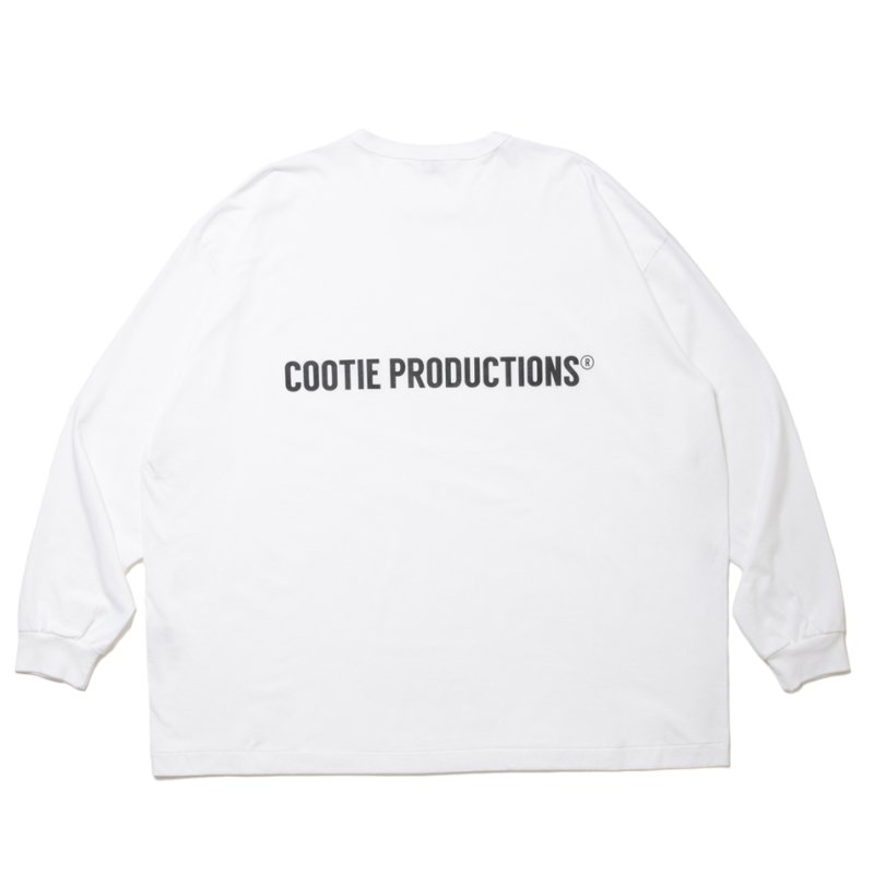 画像2: COOTIE PRODUCTIONS/Print Oversized L/S Tee（White）［オーバーサイズ長袖T-24春夏］