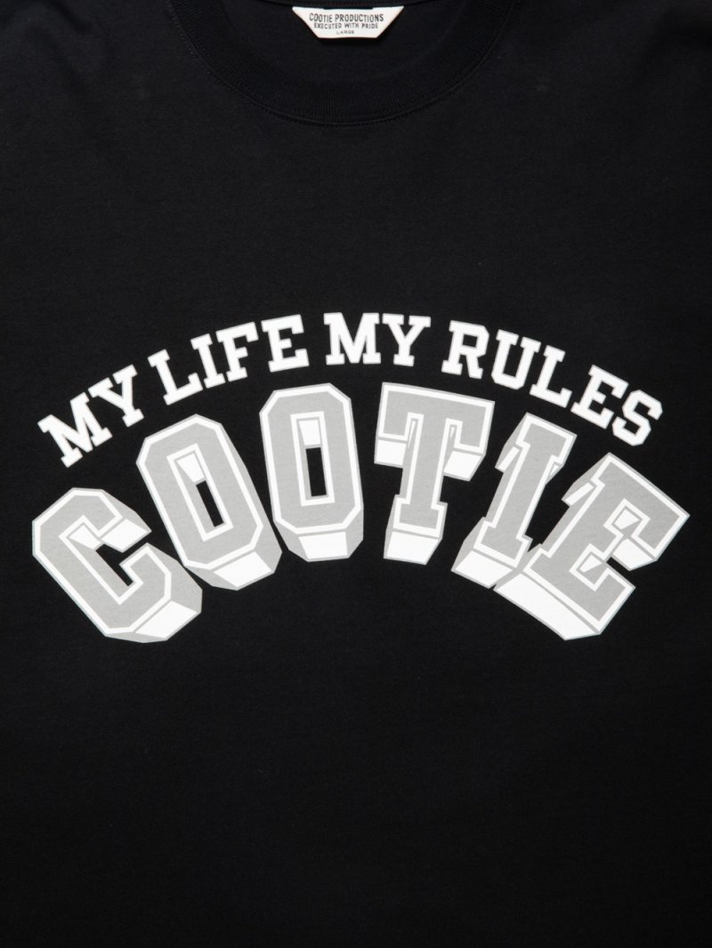 画像3: COOTIE PRODUCTIONS/Open End Yarn Print L/S Tee（Black）［プリント長袖T-24春夏］