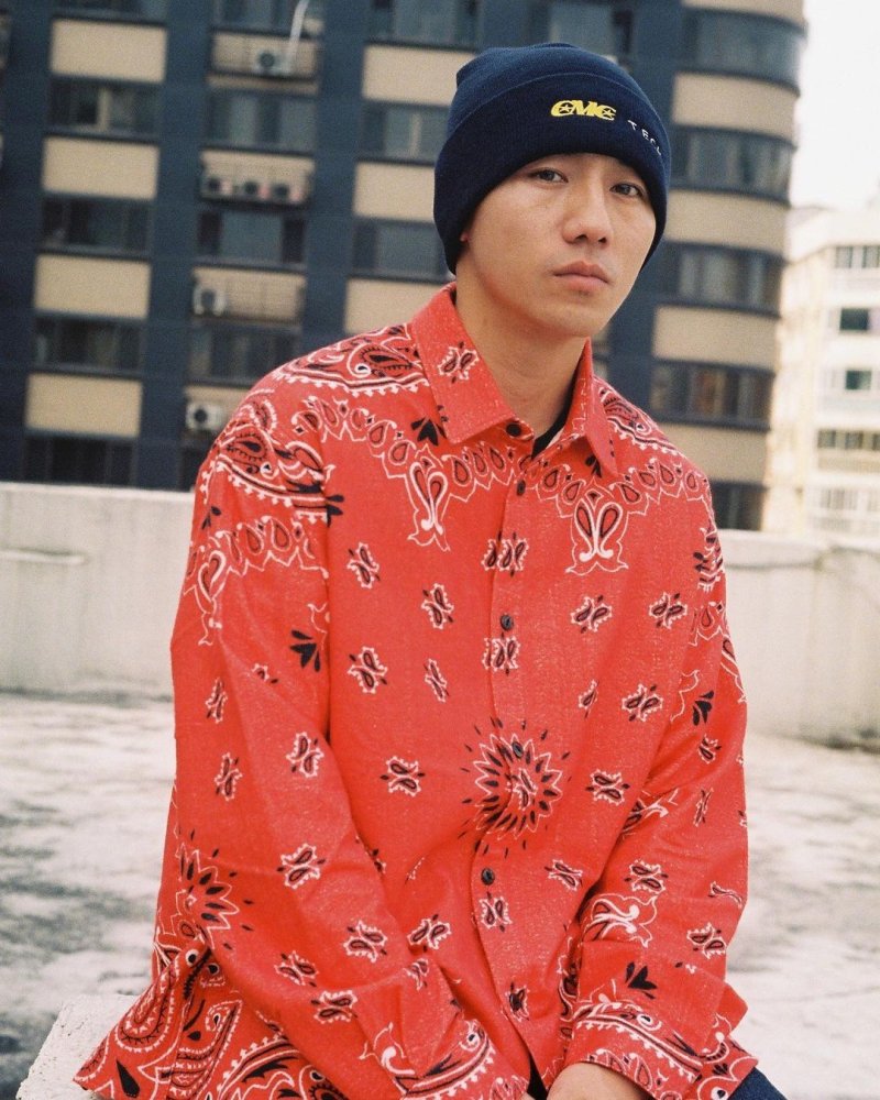 画像3: CHALLENGER/L/S BANDANA NEL SHIRT（RED）［バンダナネルシャツ-23秋冬］