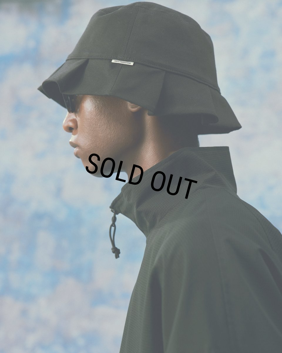 画像7: COOTIE PRODUCTIONS/Cotton OX Hood Hat（Black）［フードハット-24春夏］ (7)